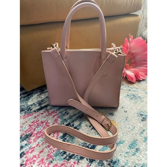 Forever 21 Faux Leather Pink Mini Satchel - Picture 1 of 10